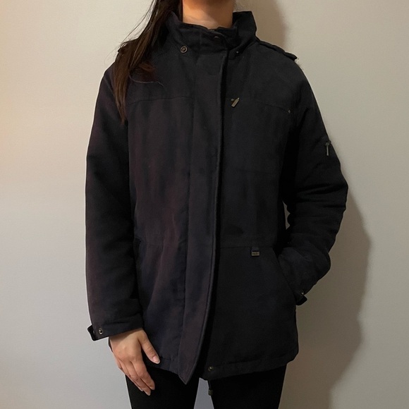 🧥 London Fog Women’s Winter Coat - Dark Navy Blue, Size Medium 🧥 - Picture 2 of 16